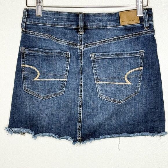 American Eagle Outfitters High Rise Mini Denim Skirt - US Women’s 4 - Picture 2 of 6
